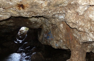 Inside crystal cave